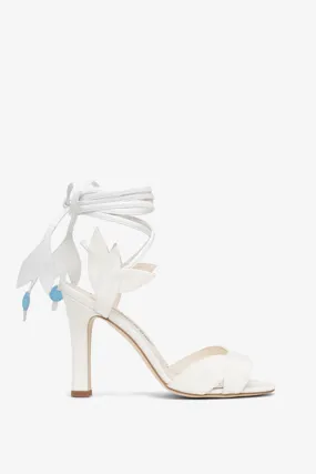 Manolo Blahnik White Ossie 105 Sandals