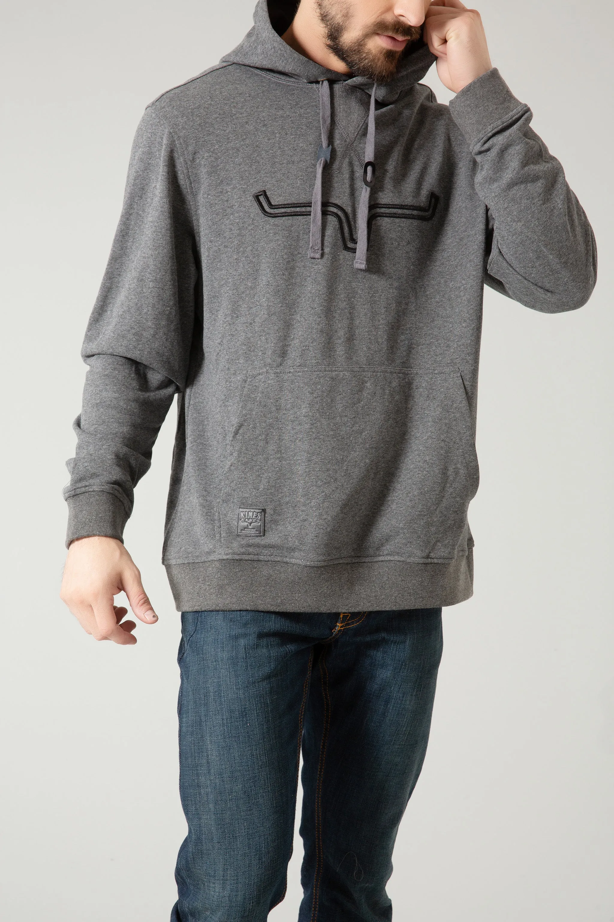 Charcoal Grey Fast Talker Hoodie for Men from Kimes Ranch