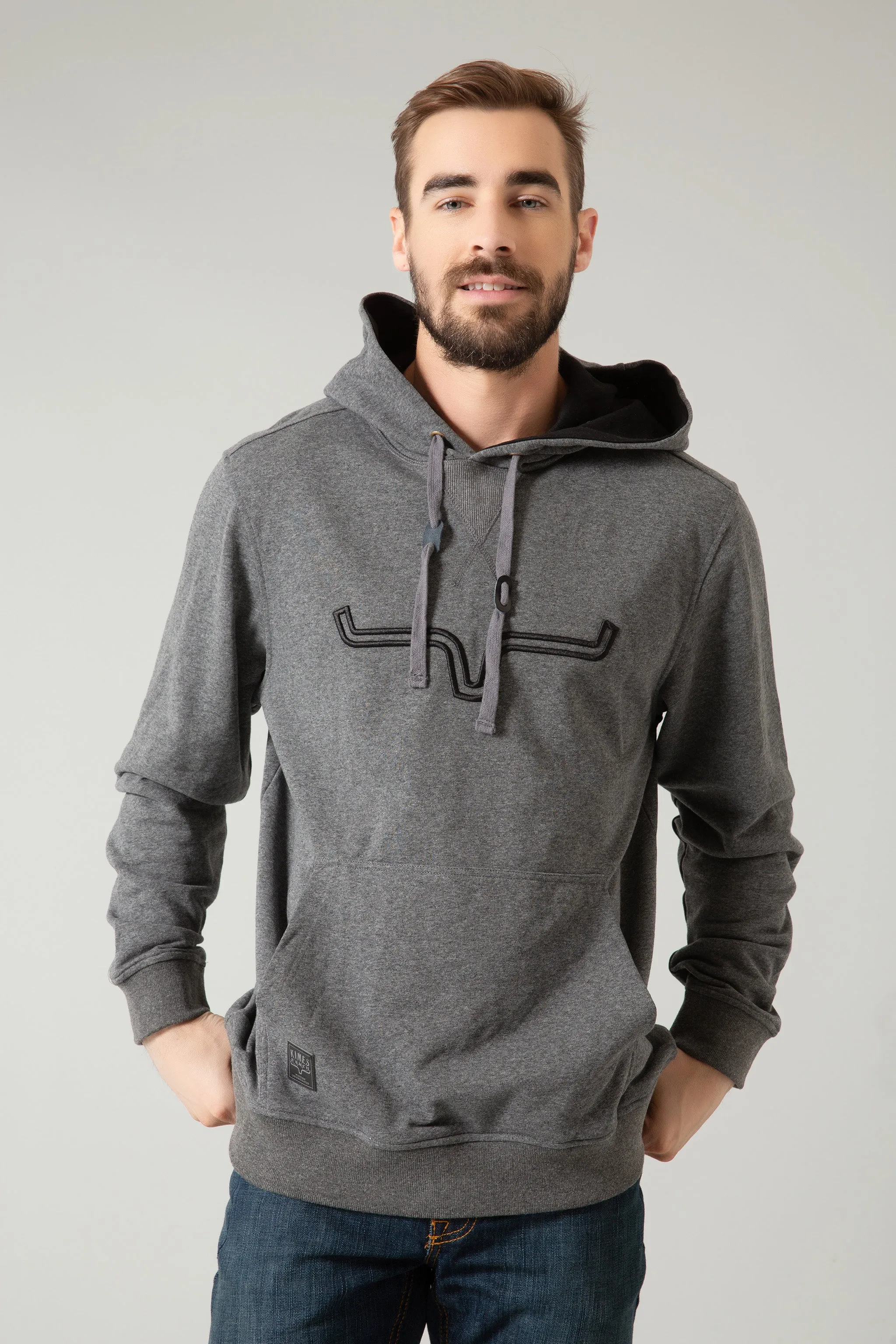 Charcoal Grey Fast Talker Hoodie for Men from Kimes Ranch