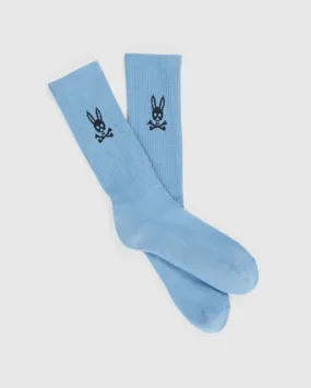 Psycho Bunny Montana Sky blue sport socks