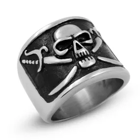 Men's Pirate Skull Stainless Steel Ring