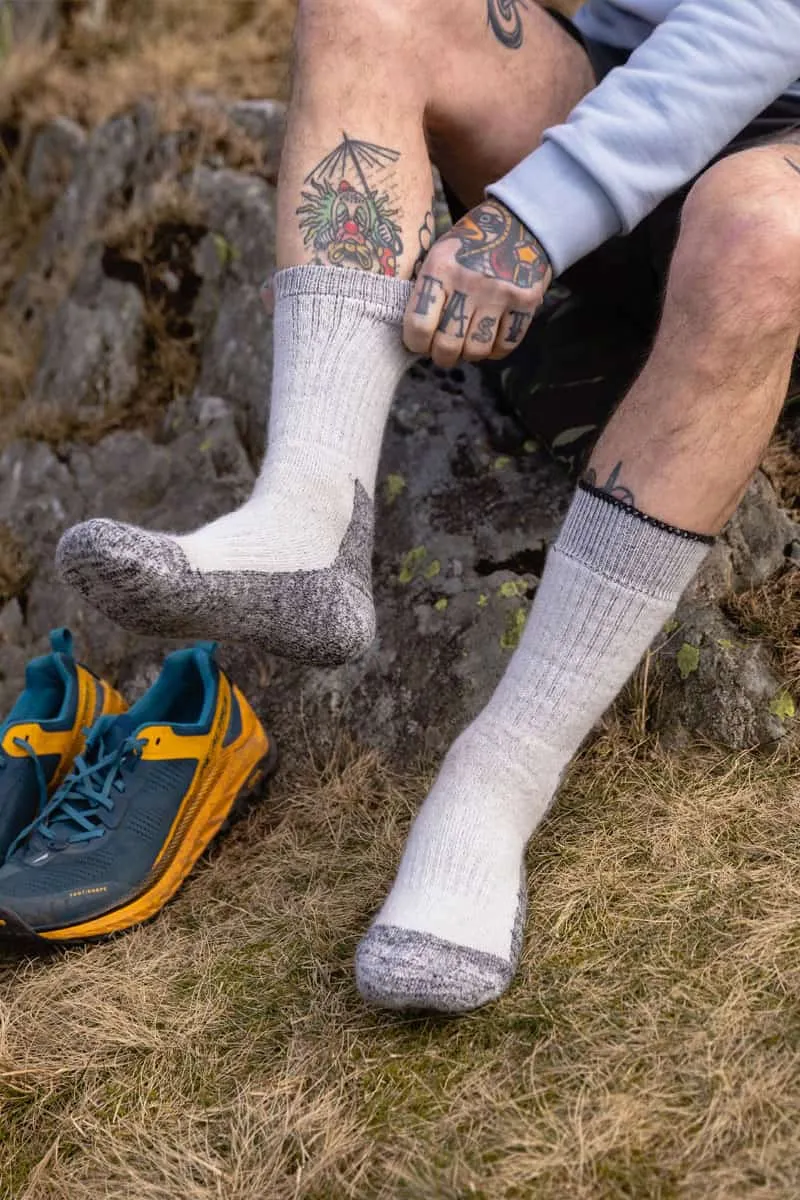 Merino Hiker Socks Grey