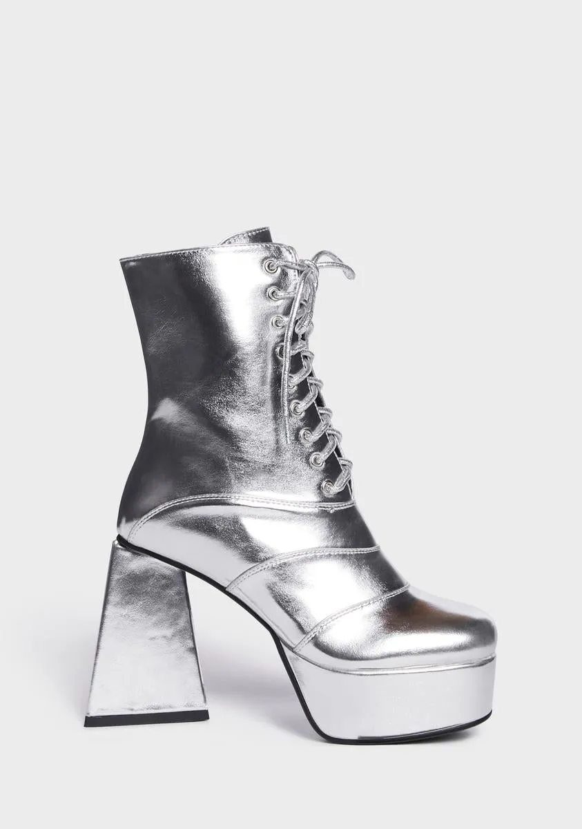 Metallic Platform Strollin' Boots