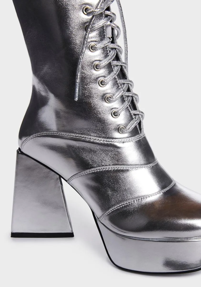 Metallic Platform Strollin' Boots