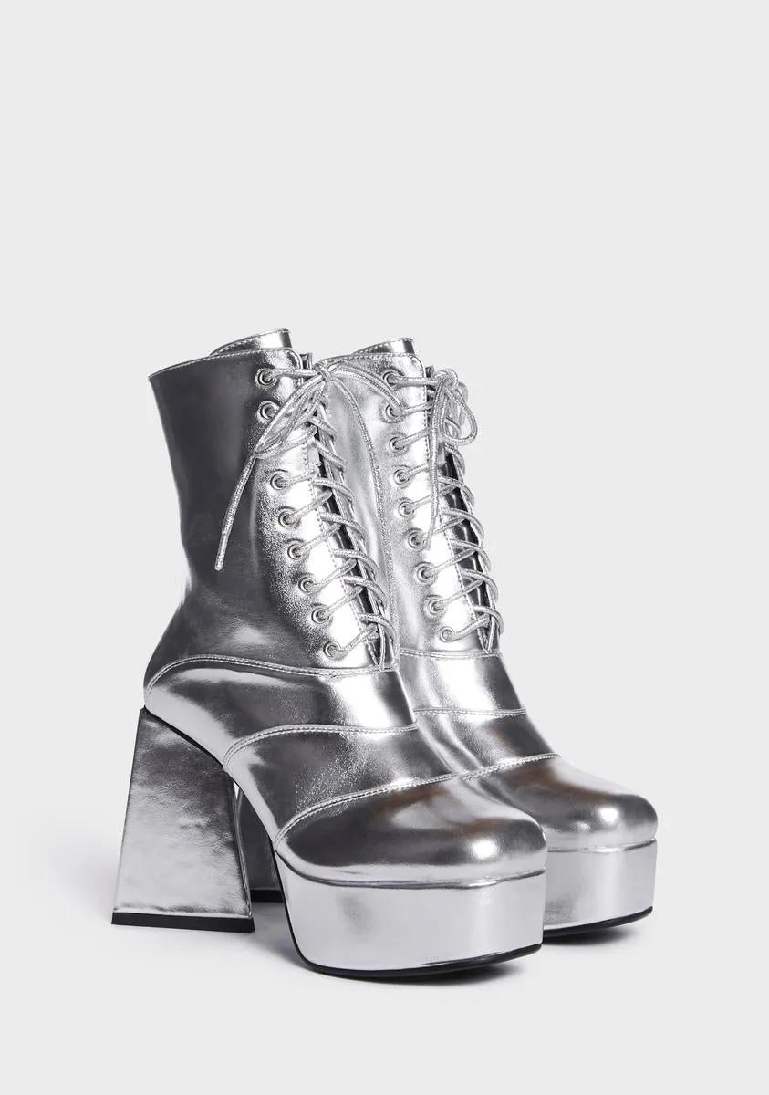 Metallic Platform Strollin' Boots