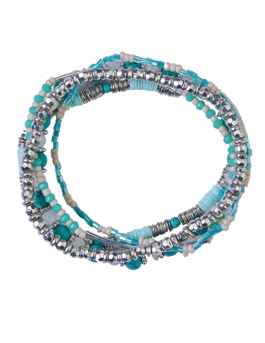 Metallic Stretchy Summer Breeze Bracelet