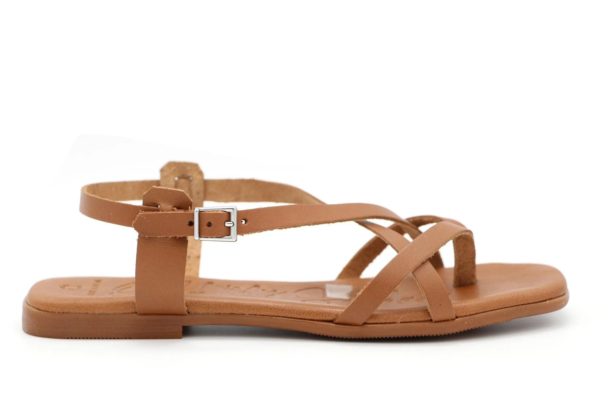 Tan Leather Gladiator Sandals