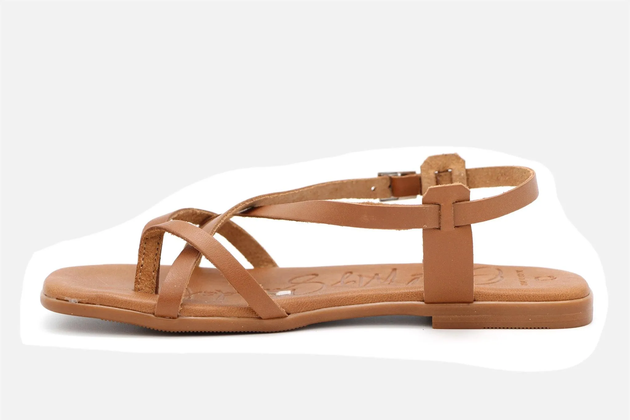 Tan Leather Gladiator Sandals