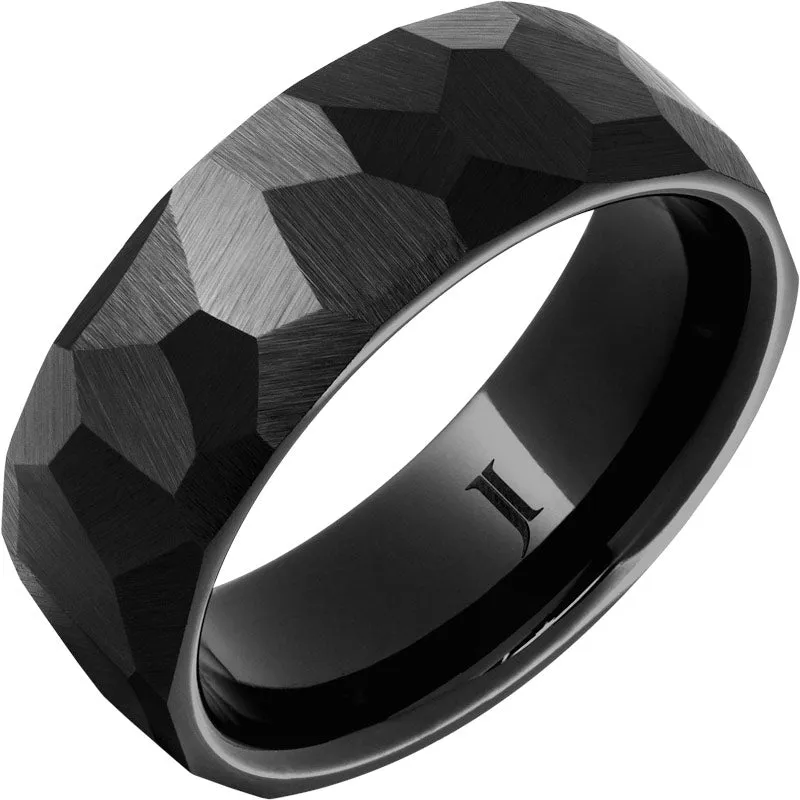 Chisel Black Diamond Ceramic Ring