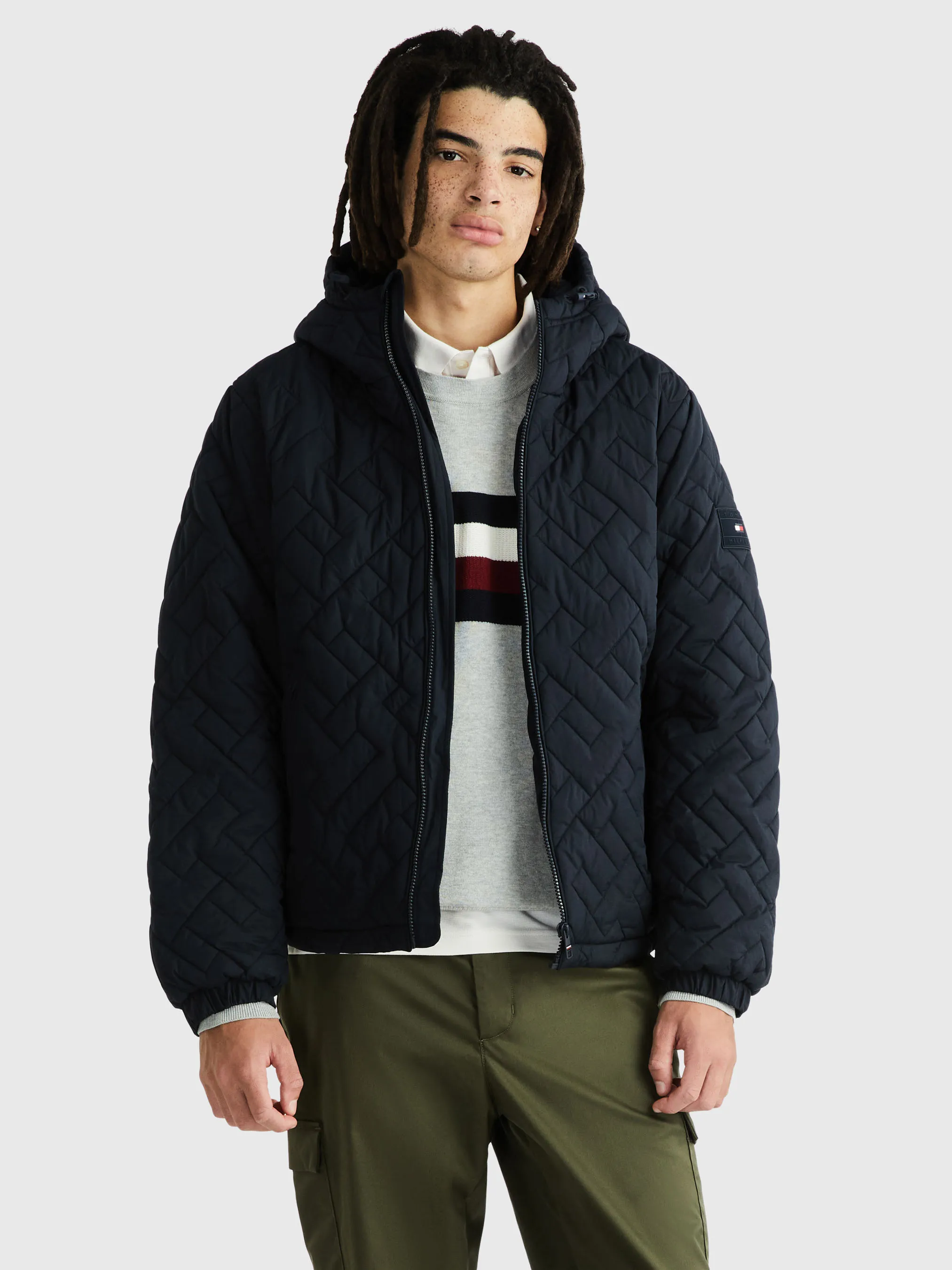 Monogram Hood Jacket by Tommy Hilfiger