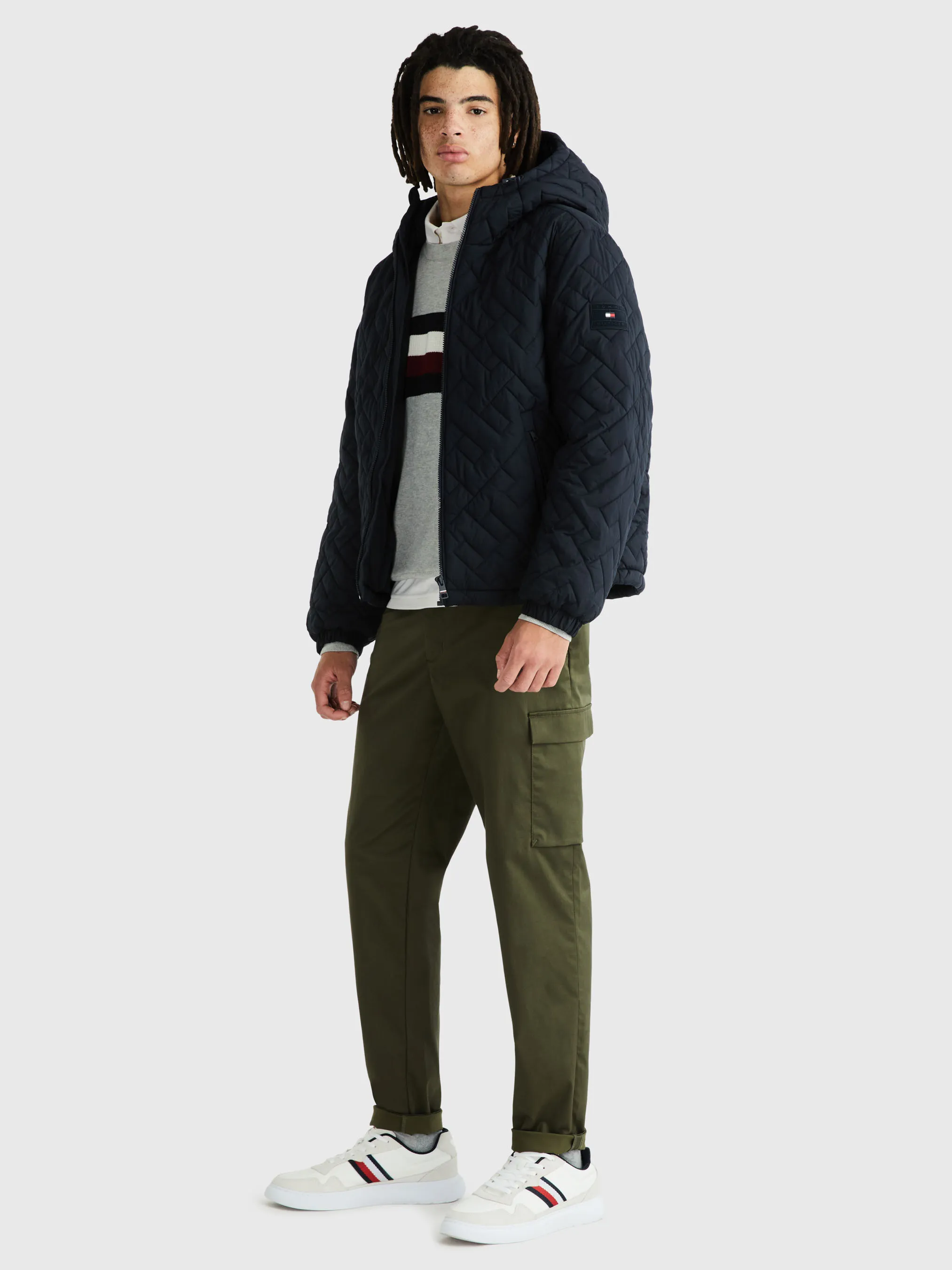 Monogram Hood Jacket by Tommy Hilfiger