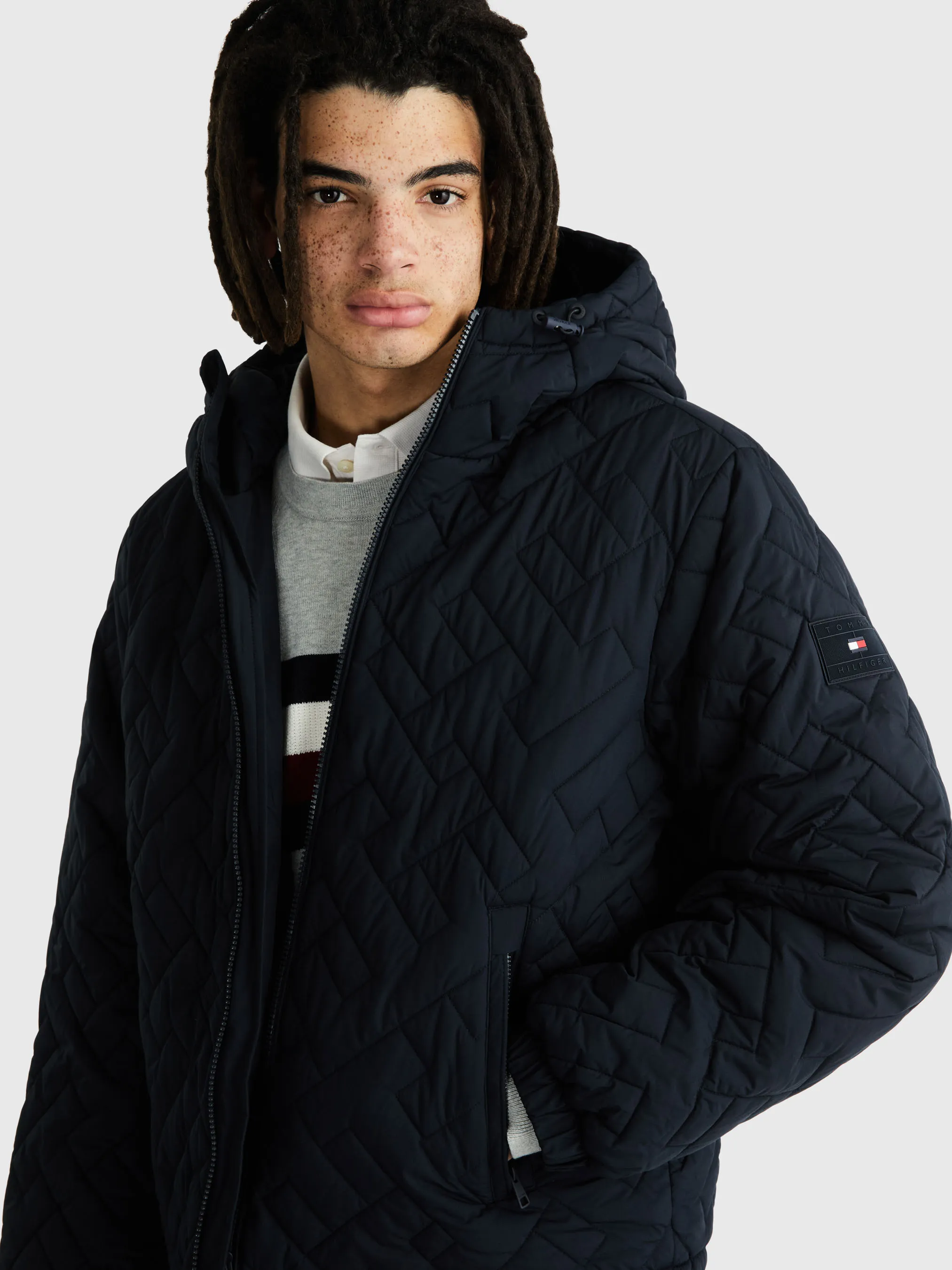 Monogram Hood Jacket by Tommy Hilfiger