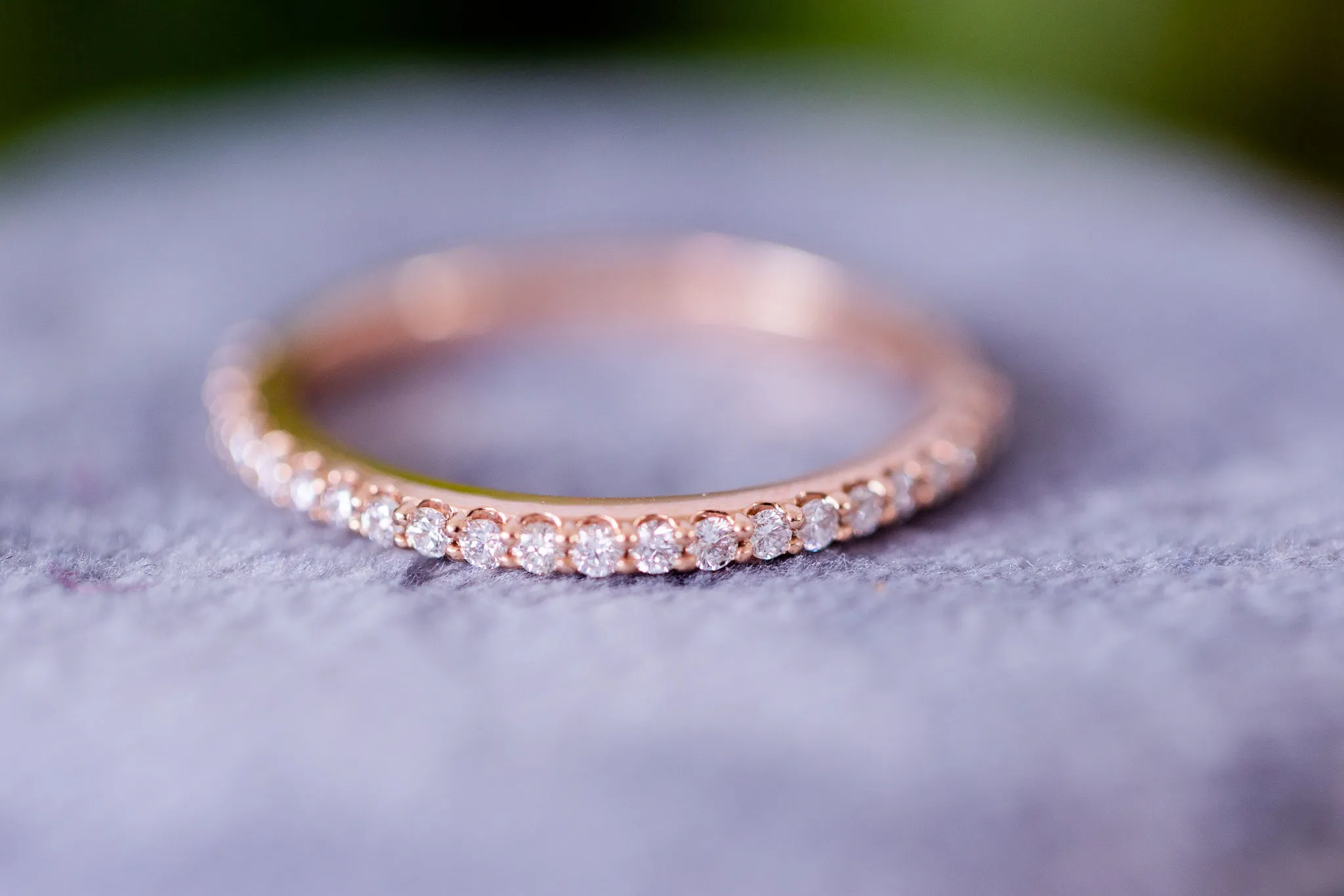 Morganite Set of 3 Stackable Rings