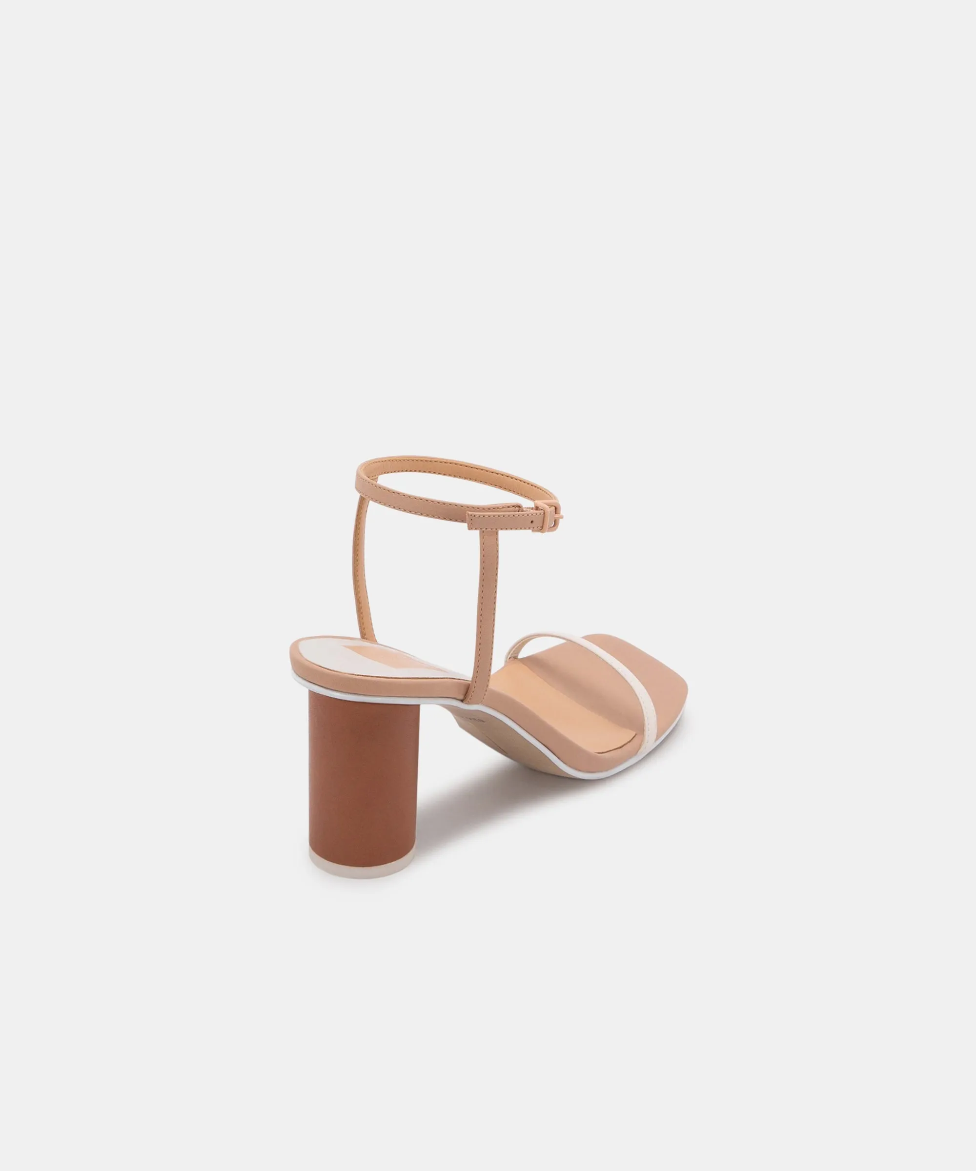 NAOMEY Nude Multi Leather Heels by re:vita