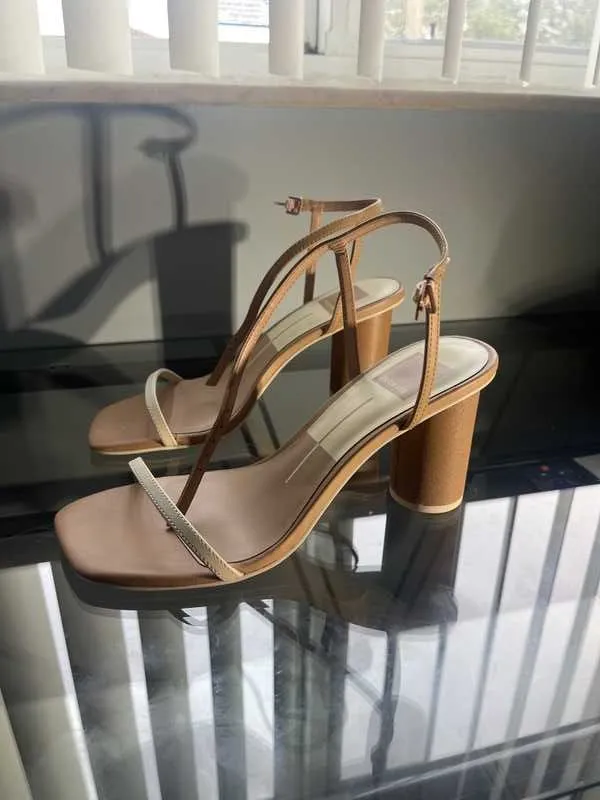 NAOMEY Nude Multi Leather Heels by re:vita