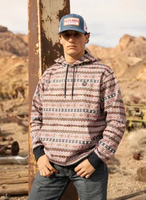 Navy and Aztec Design Mesa Hoodie