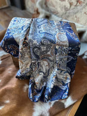 Navy Paisley Wild Rag named Abigail