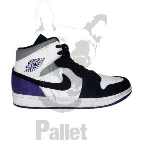 Purple Nike-Jordan 1 Mid SE Shoes Size 9.5