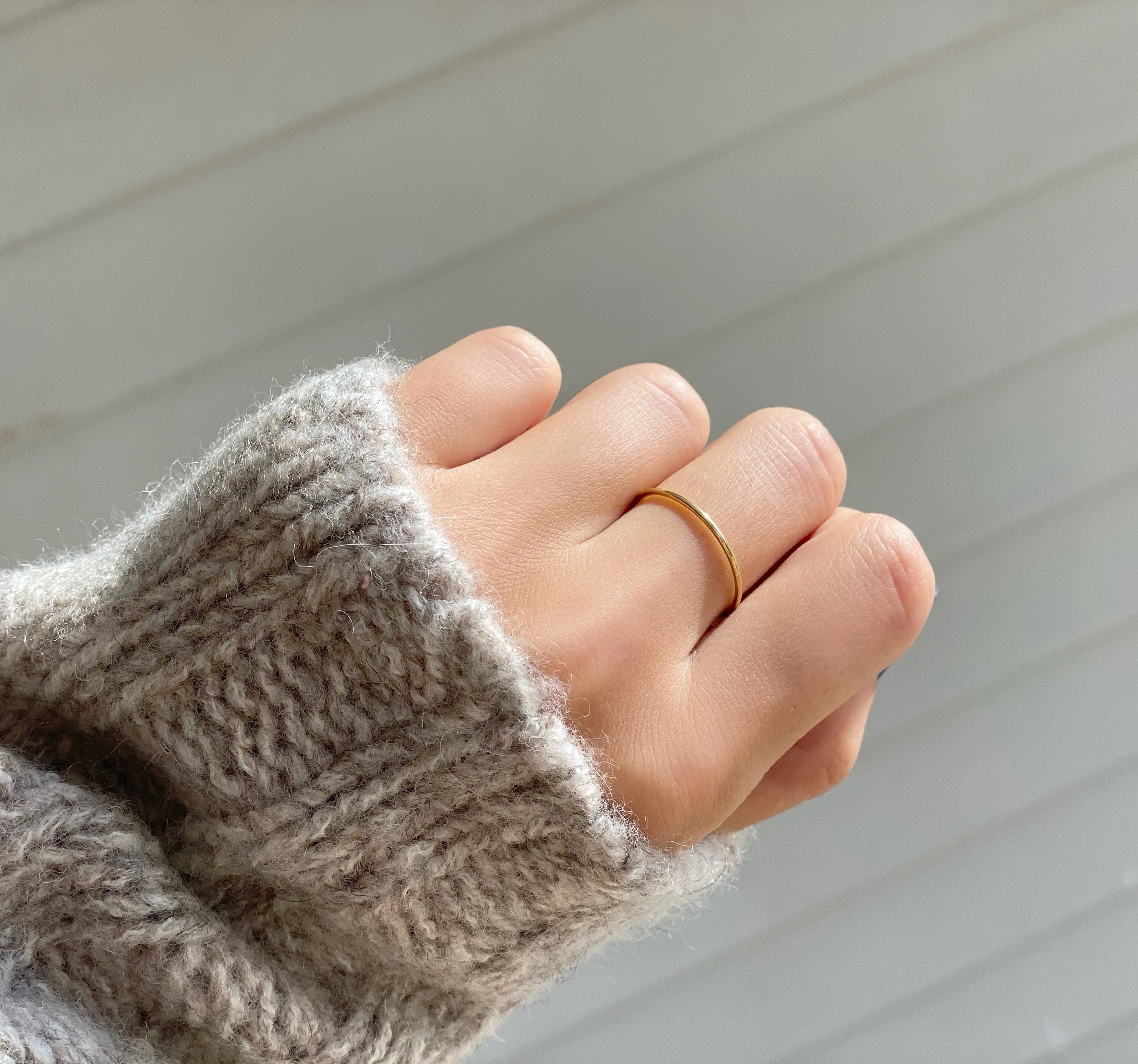 Round Stacking Band Rings by PAIGE