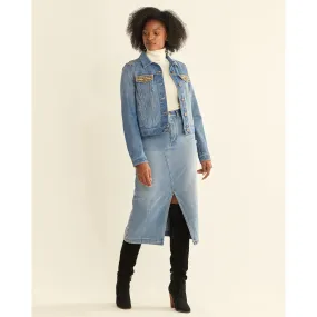 Women's Denim and Wool Jean Jacket