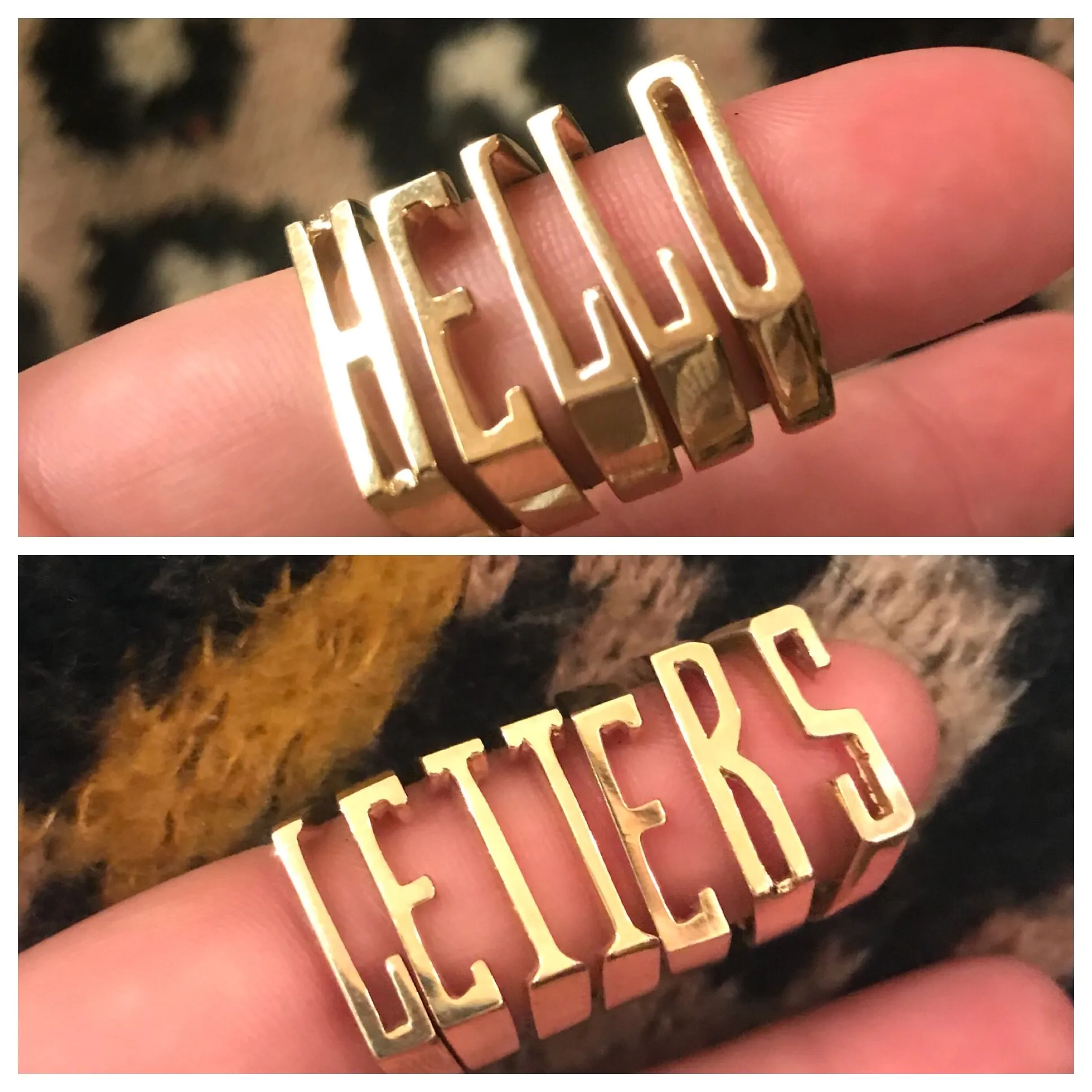 Stacking Initial Letter Rings