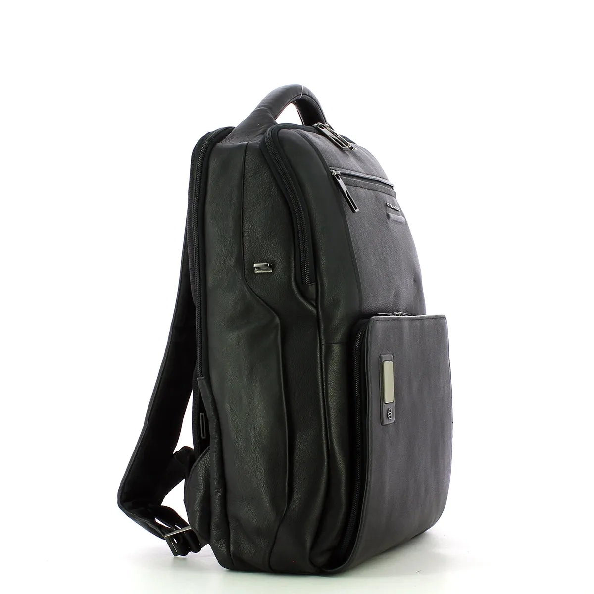 Piquadro Akron 15.6-inch Laptop Backpack with Lock - Black