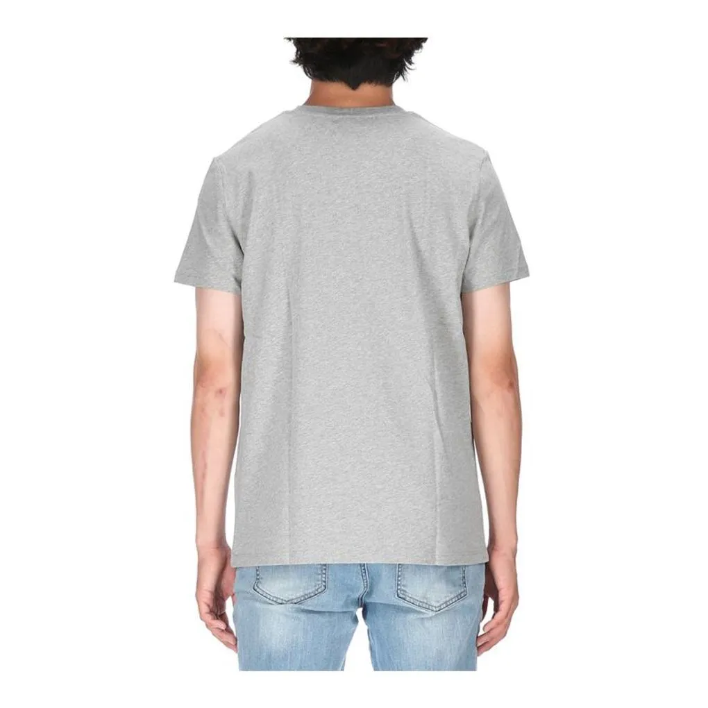 Designer U-Neck Cotton Logo T-Shirt