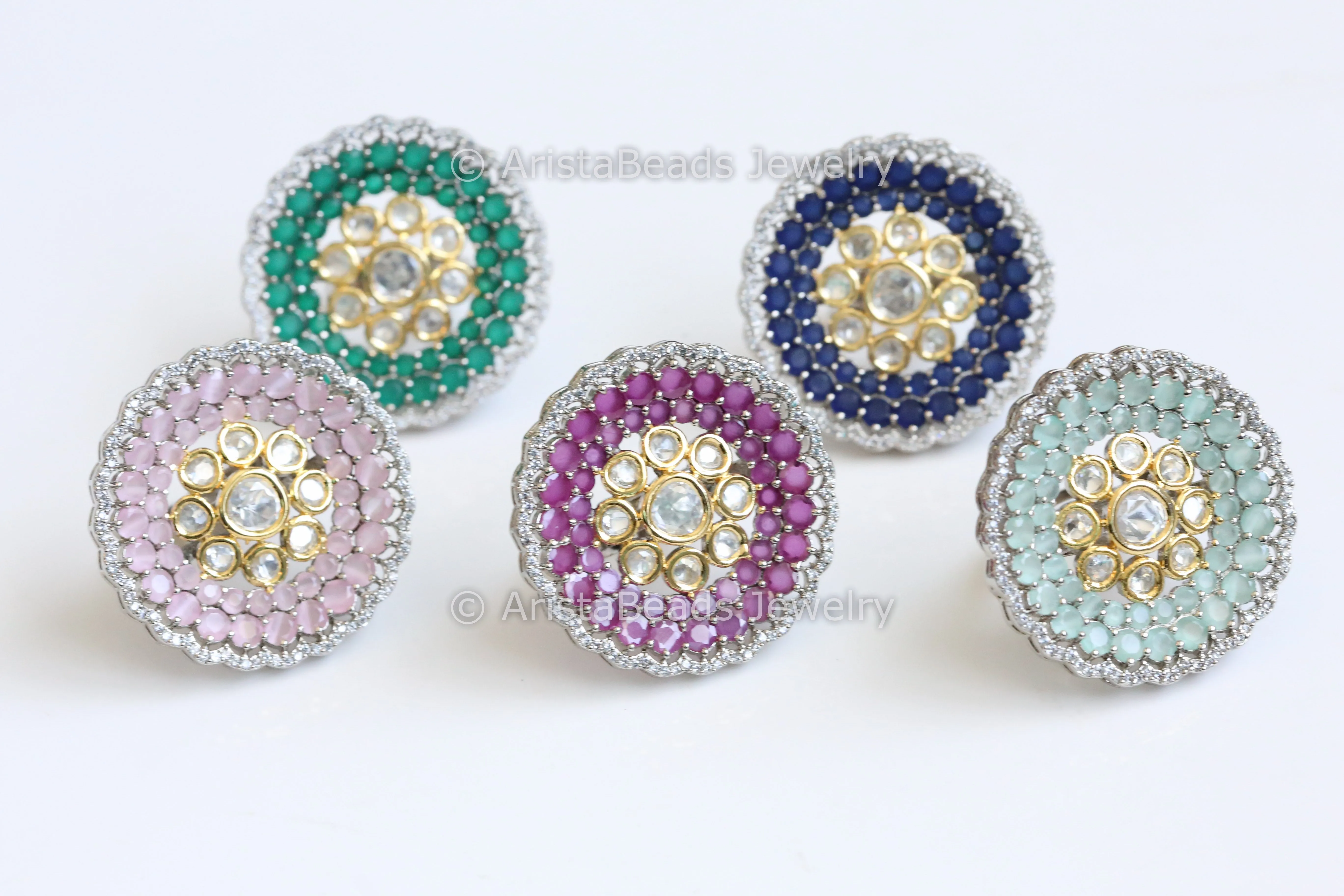 Polki Kundan Rings