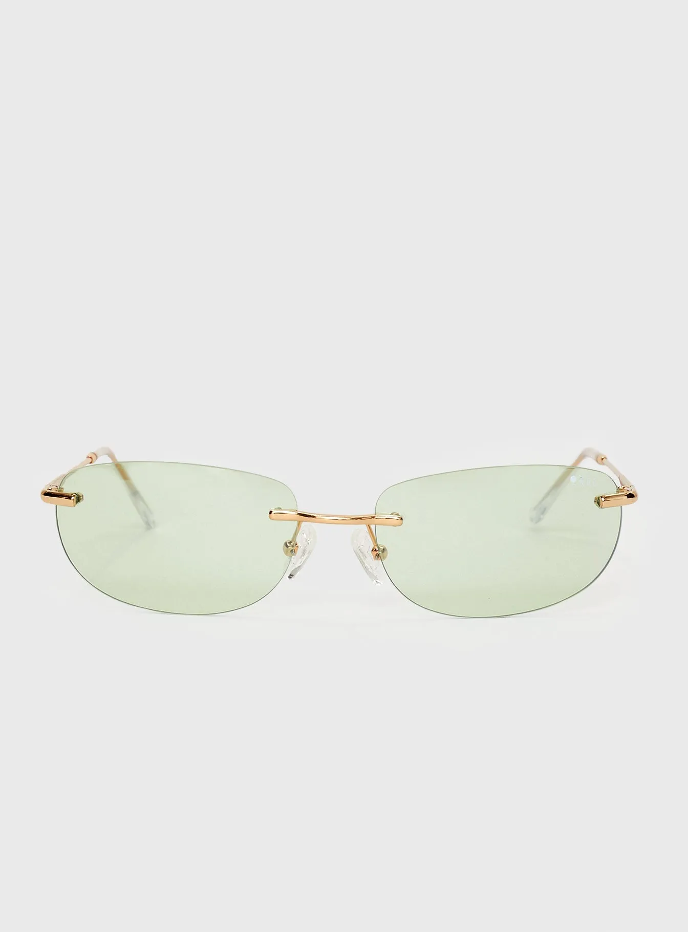 Clear Green Sunglasses