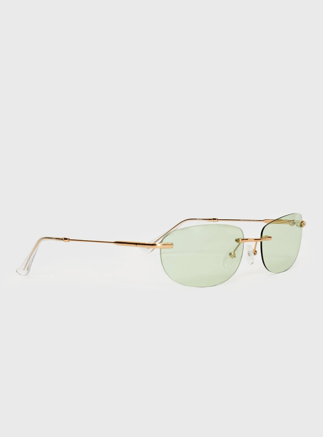 Clear Green Sunglasses