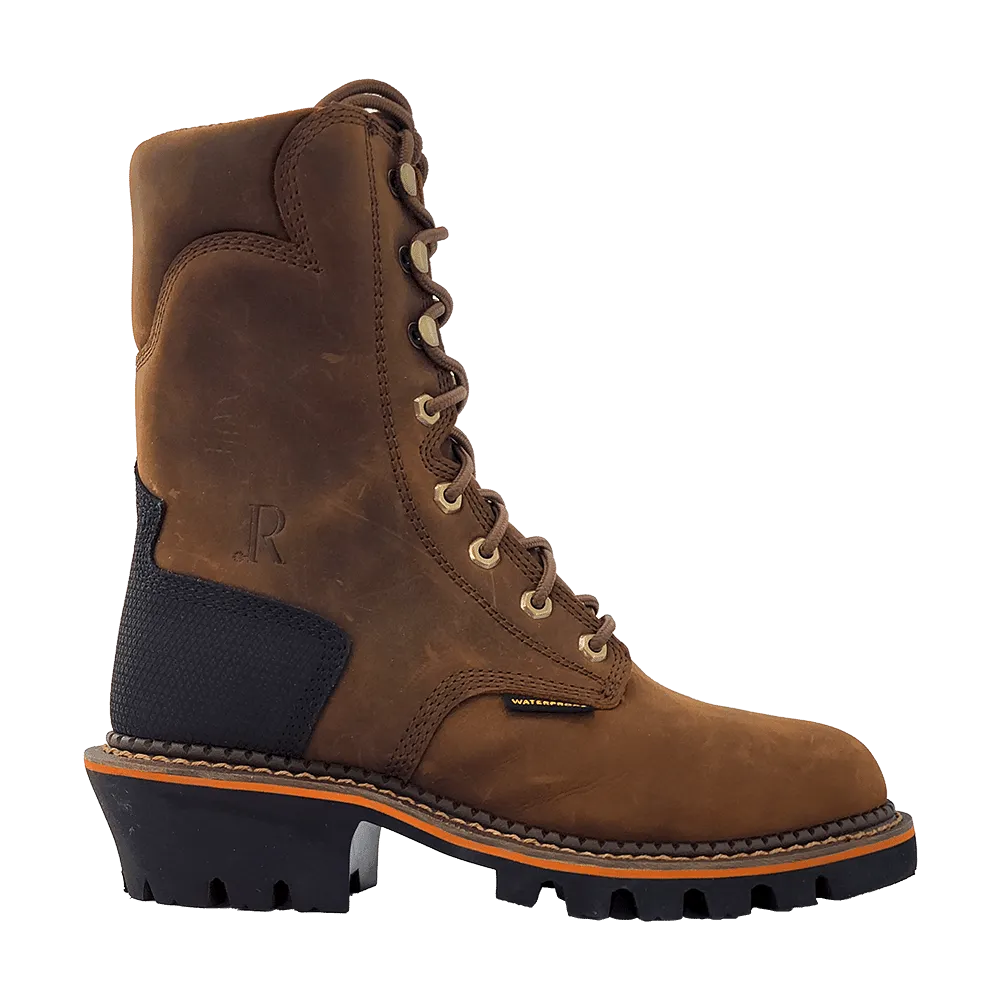 R. Watson Men's 9 Peanut Cowhide Comp Toe Waterproof Work Boots