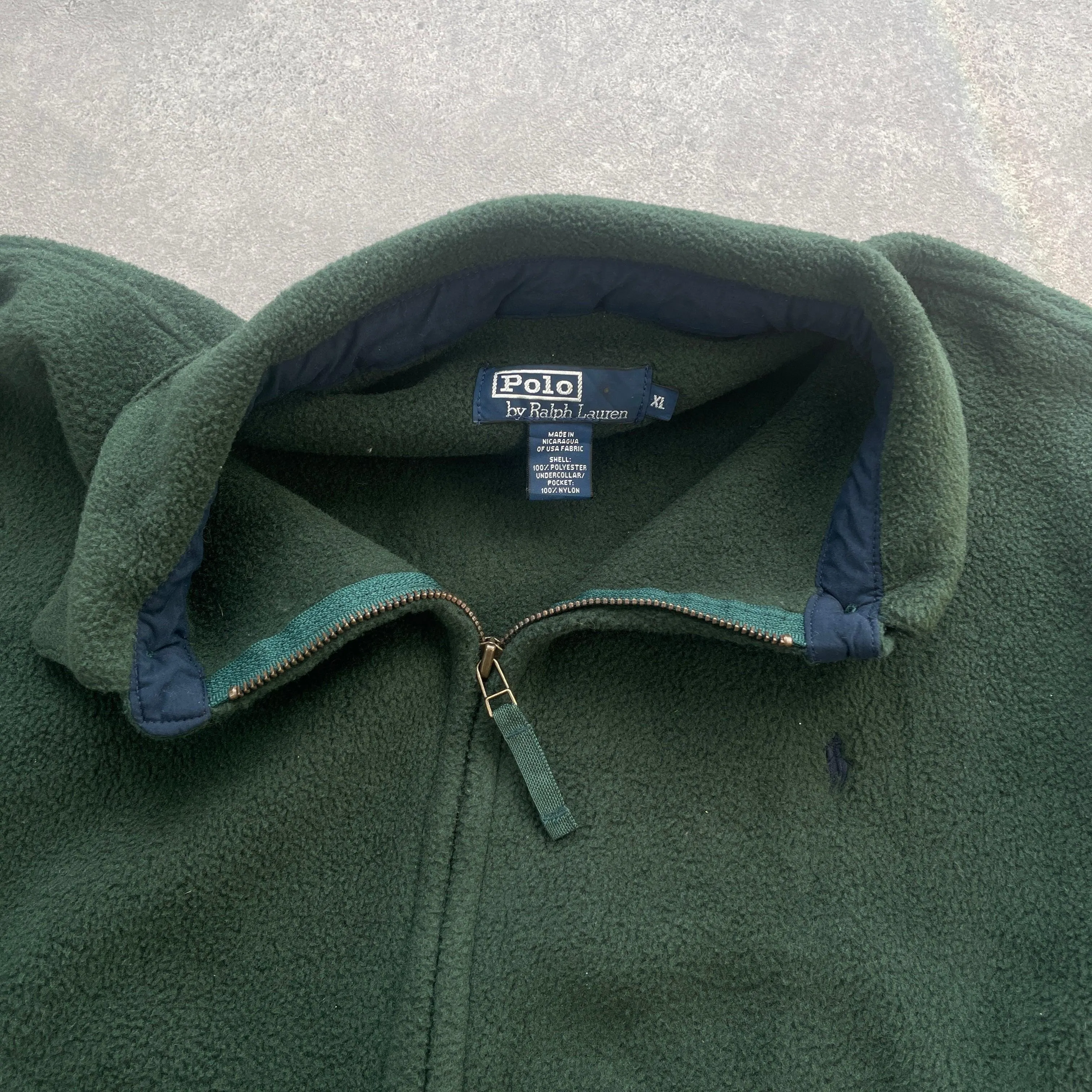 Vintage Ralph Lauren 1990s Polartec Fleece Harrington Jacket in XL