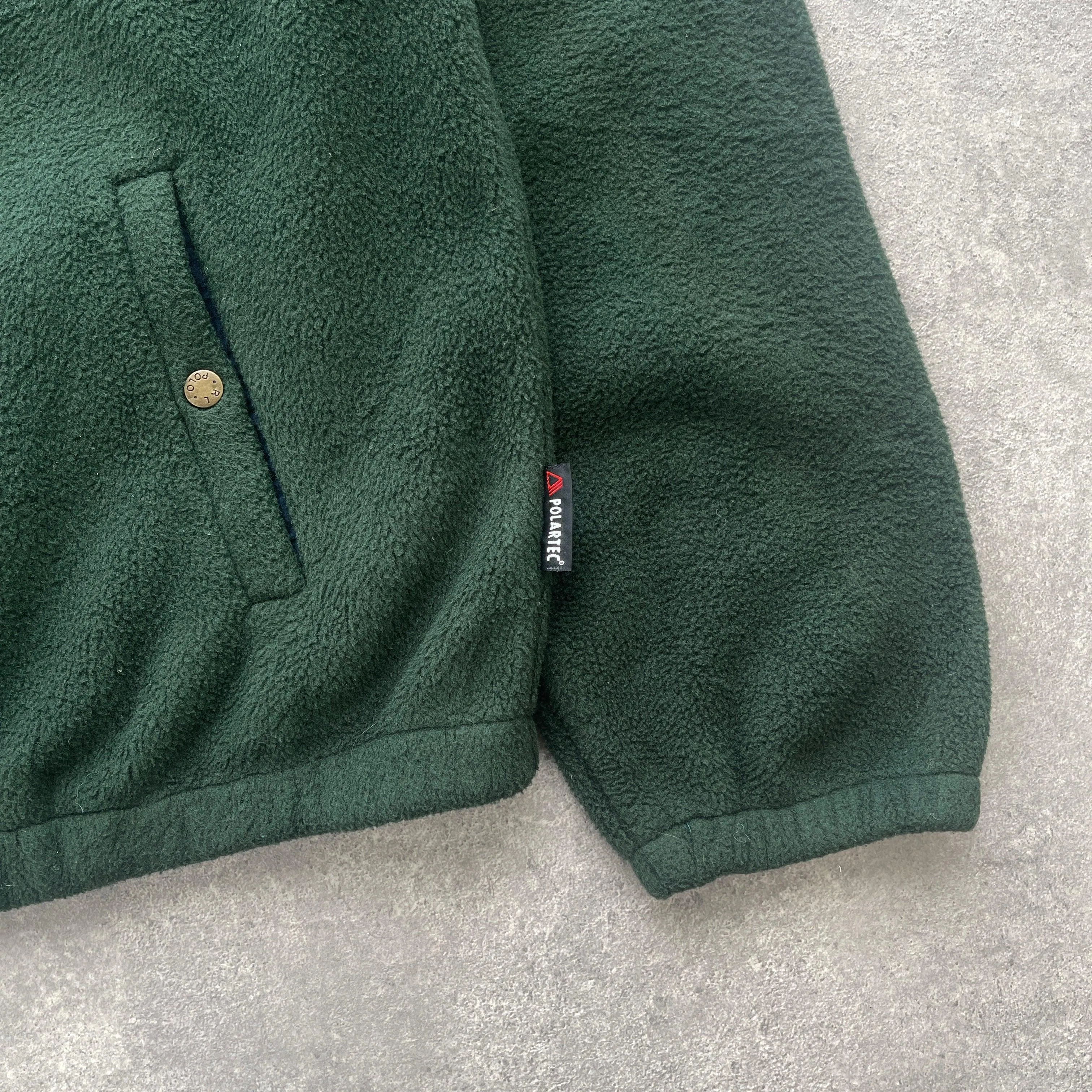 Vintage Ralph Lauren 1990s Polartec Fleece Harrington Jacket in XL