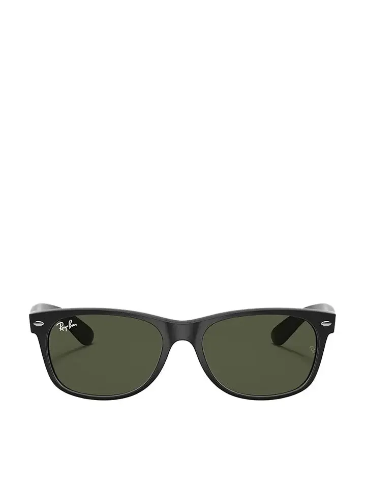 Ray-Ban Rubber Black / Green New Wayfarer 2132 Shades