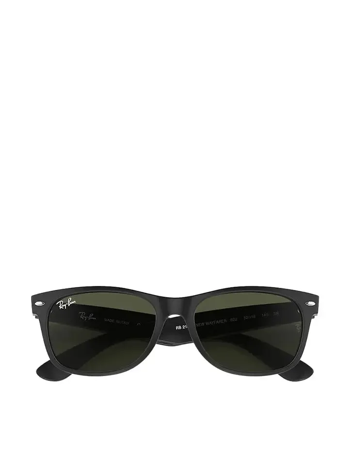 Ray-Ban Rubber Black / Green New Wayfarer 2132 Shades