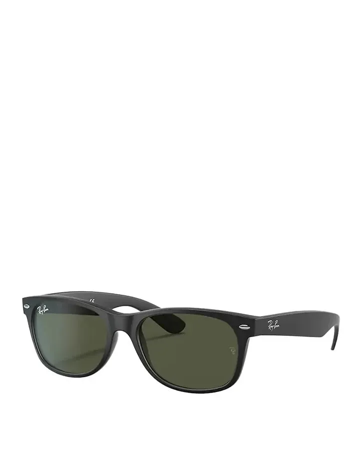 Ray-Ban Rubber Black / Green New Wayfarer 2132 Shades