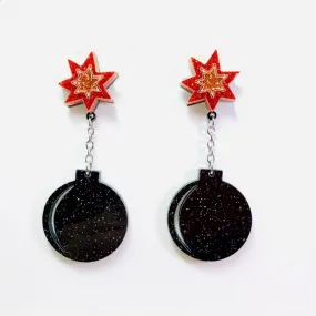 Red Bomb TNT Earrings