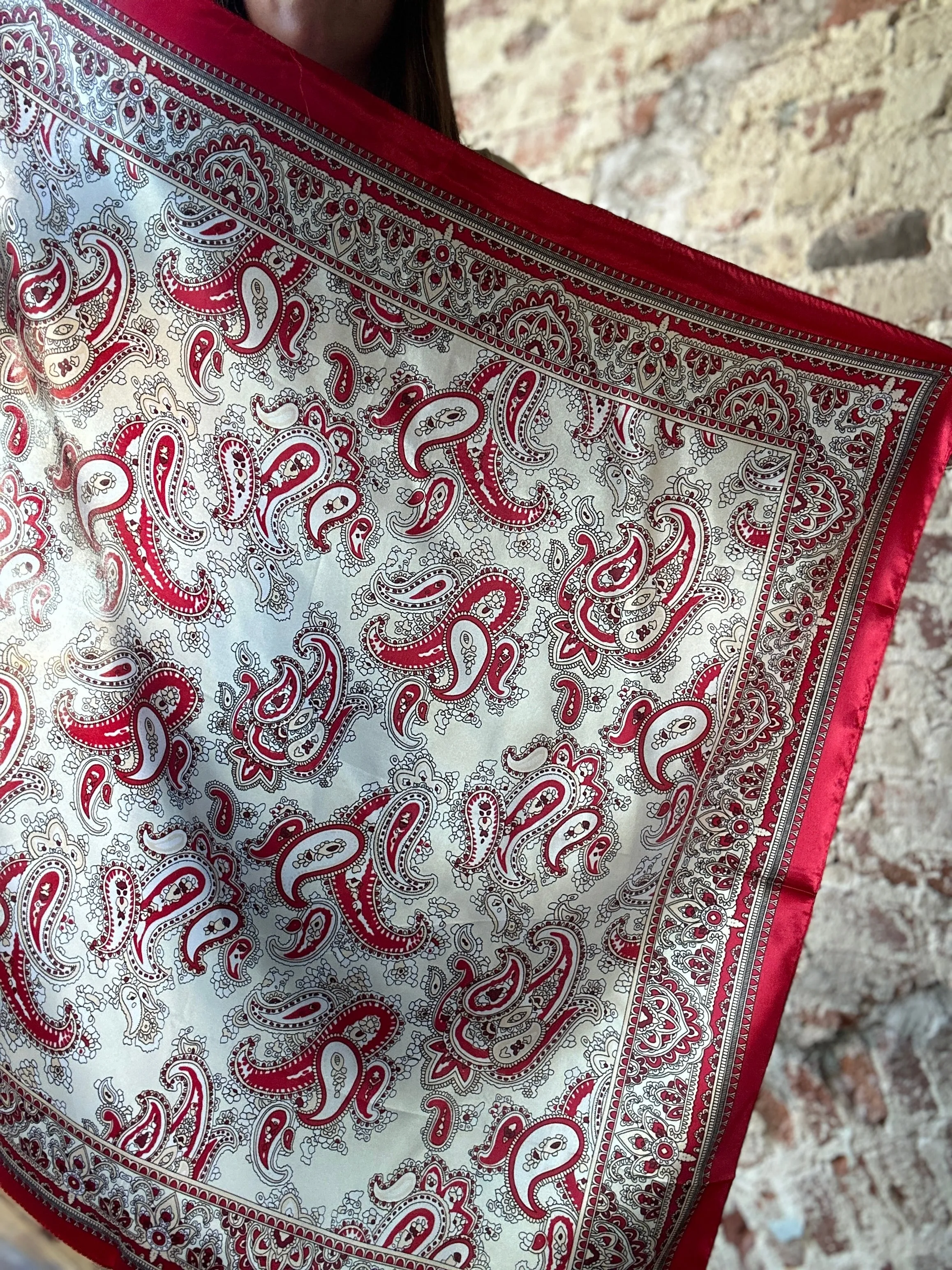 Red Paisley Wild Rag