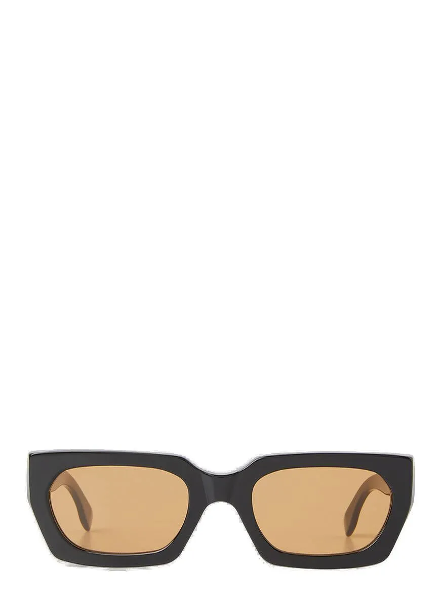 Stylish Rectangle Frame Teddy Refined Sunglasses