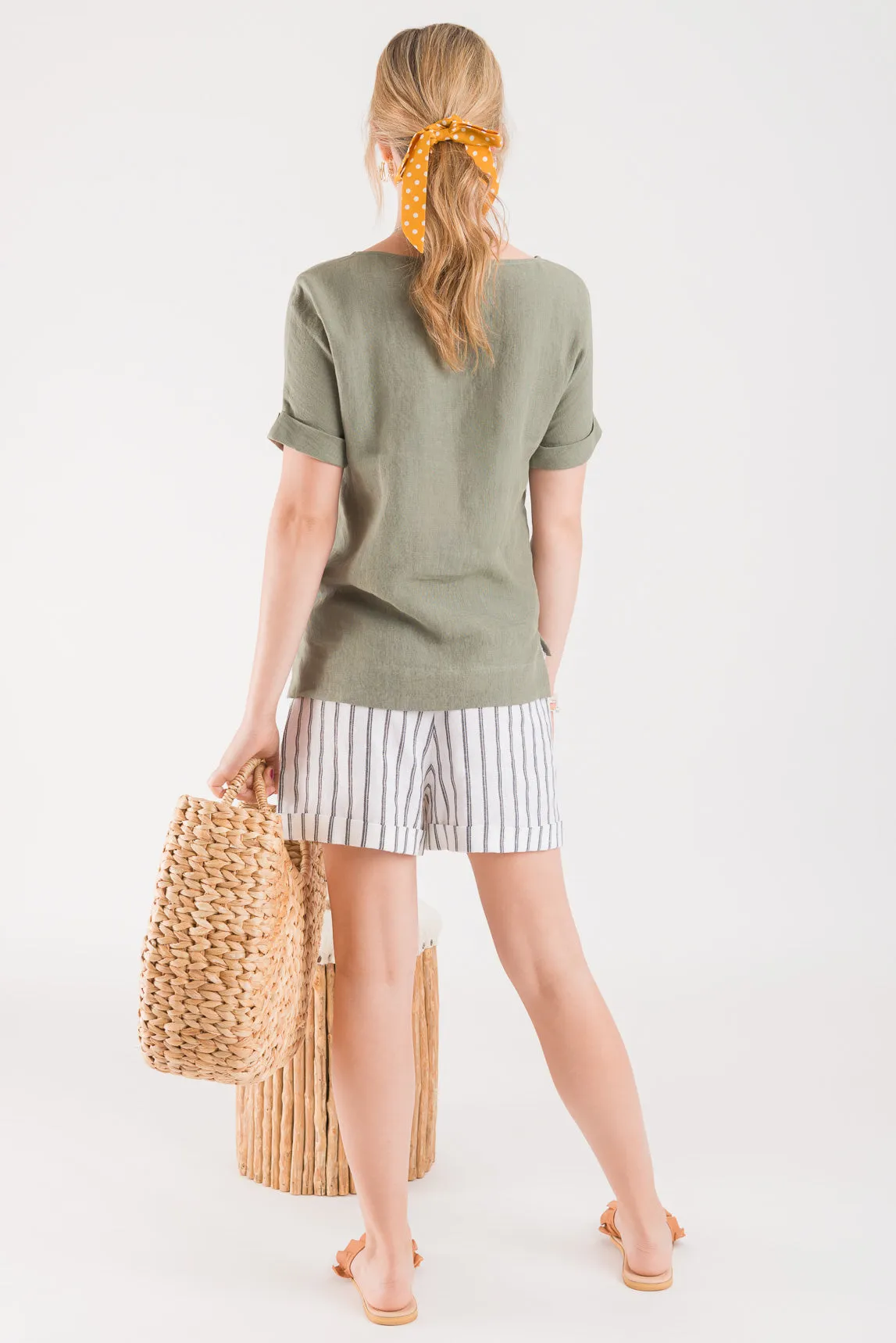 Sage Linen Tee