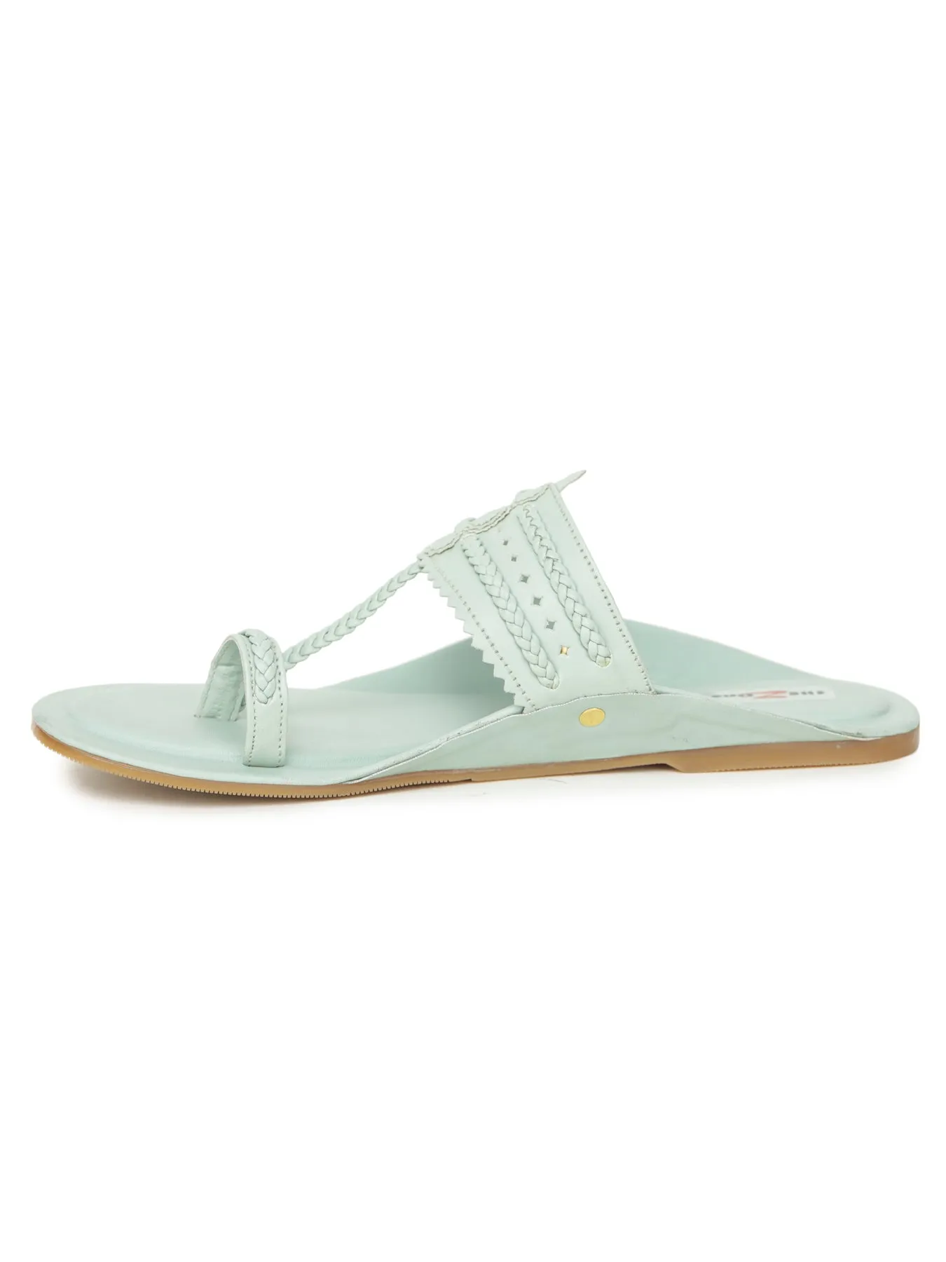 Sea Green Women Flats by Shezone