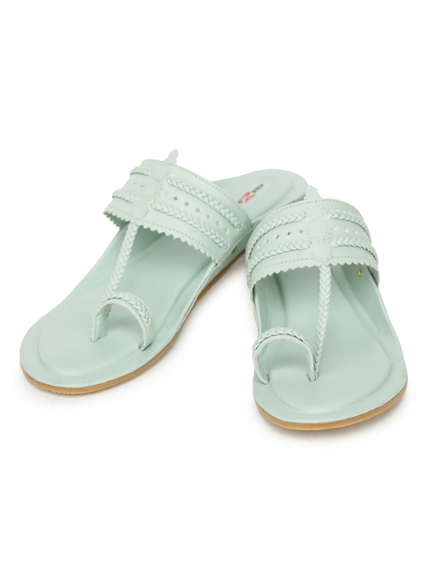 Sea Green Women Flats by Shezone