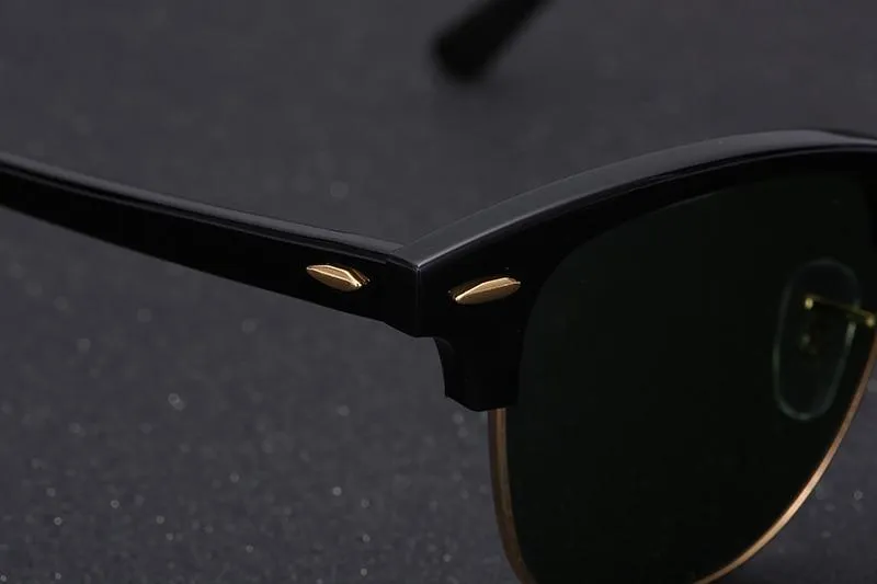 Semi-Rimless UV400 Gradient Sunglasses