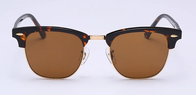 Semi-Rimless UV400 Gradient Sunglasses