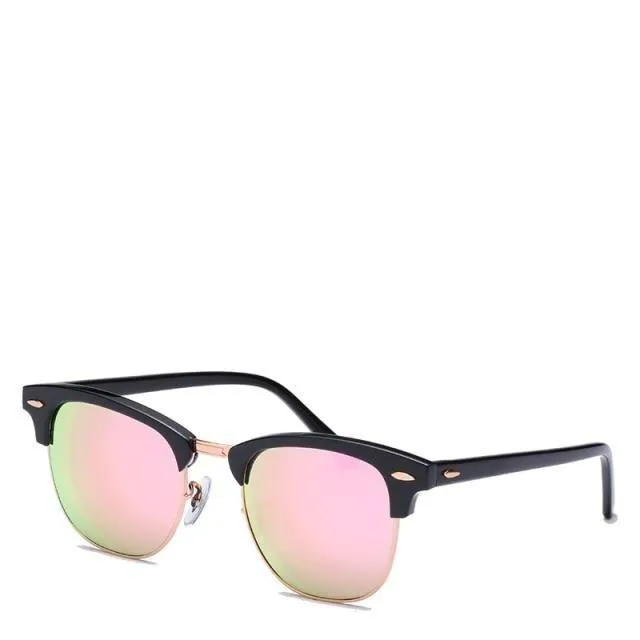 Semi-Rimless UV400 Gradient Sunglasses