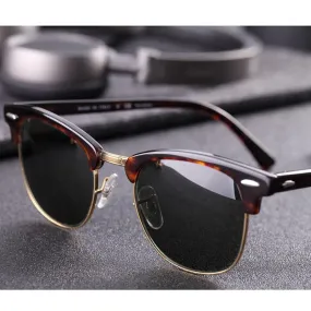 Semi-Rimless UV400 Gradient Sunglasses