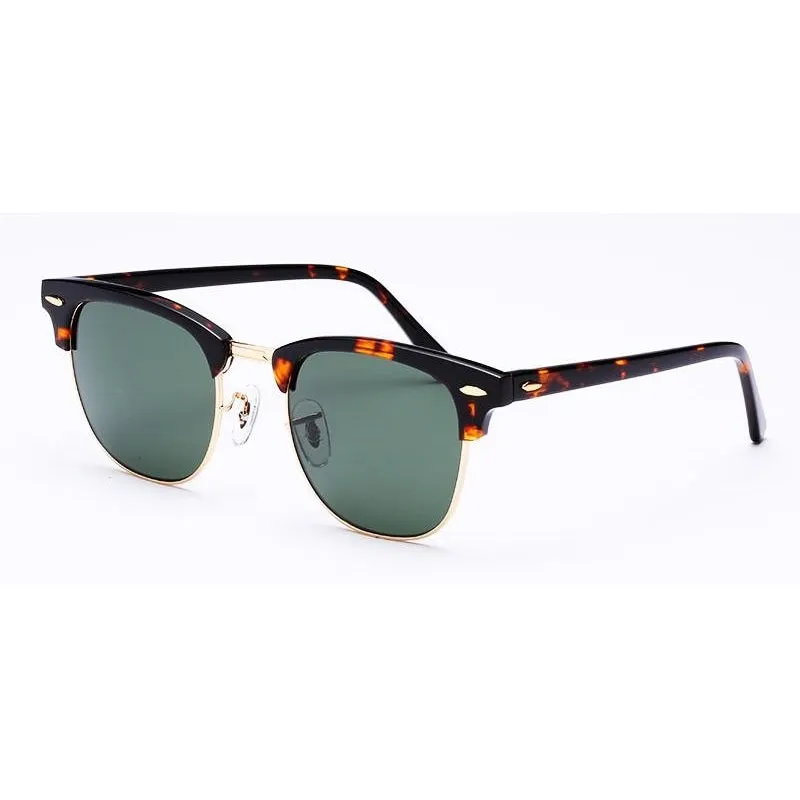 Semi-Rimless UV400 Gradient Sunglasses