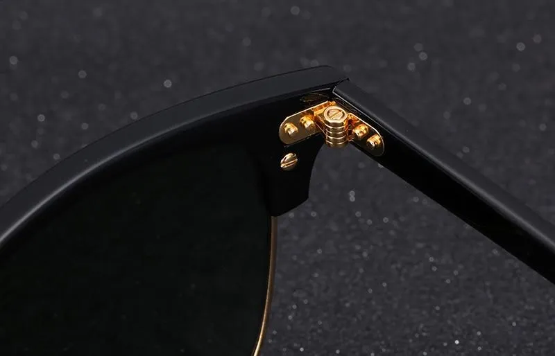 Semi-Rimless UV400 Gradient Sunglasses