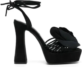 Senso Taya 135mm Suede Sandals in Black