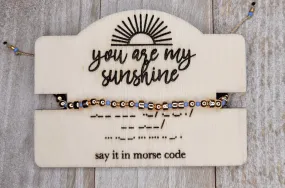 Sunshine Morse Code Bracelet